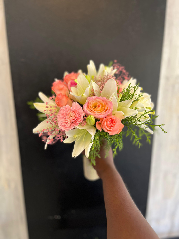Exquisite floral arrangements for the Bride and Bridesmaids