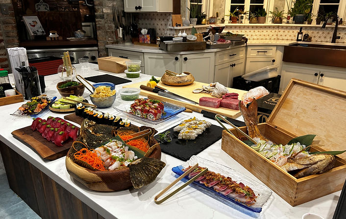 Home Sushi Party in Southern Louisiana
