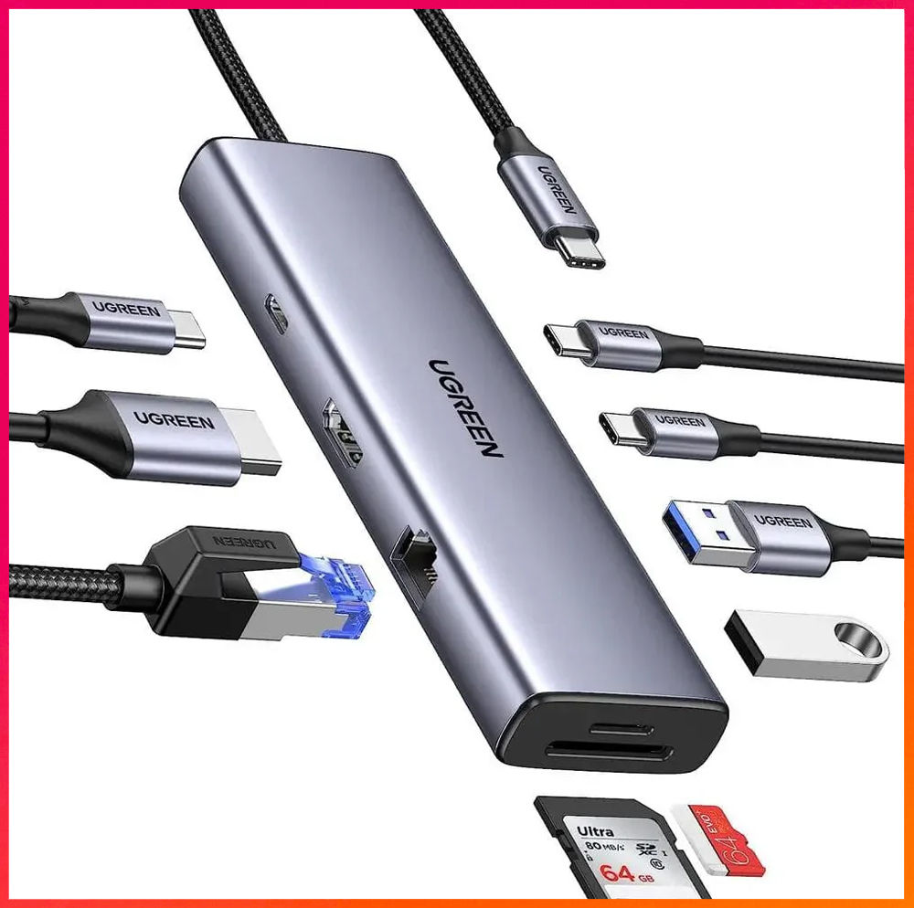 UGREEN 9-in-1 USB C Multi-function Dock with 4K@60Hz