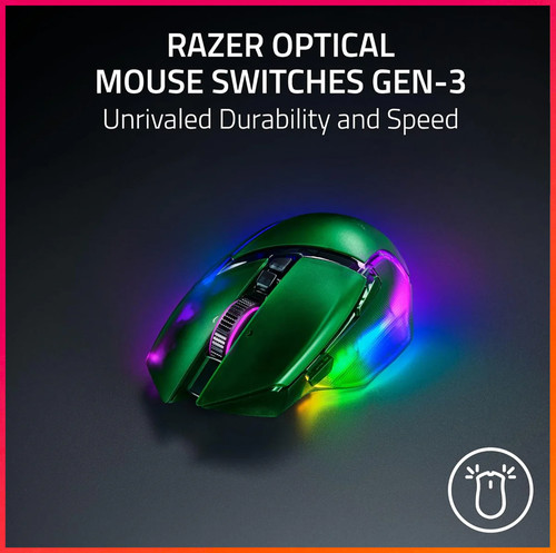Razer Basilisk V3 Pro 35K Phantom Green | Home Gears