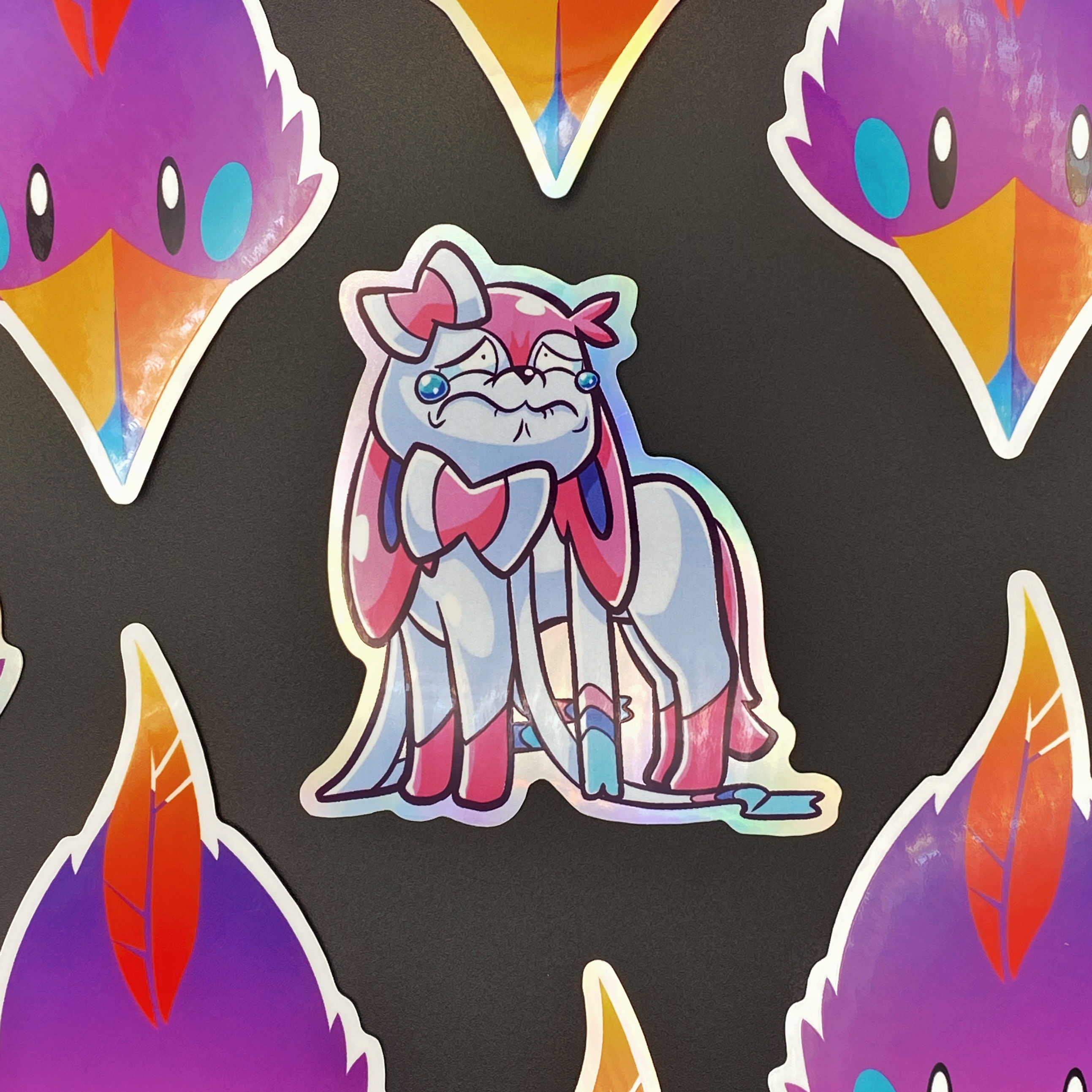 Holo Sad Ribbon Dog