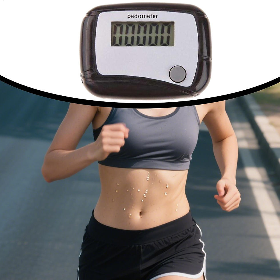 Thumbnail: Pedometer for Walking Digital Fitness Sports Walk Meter 3D Step Pedometer for Sp