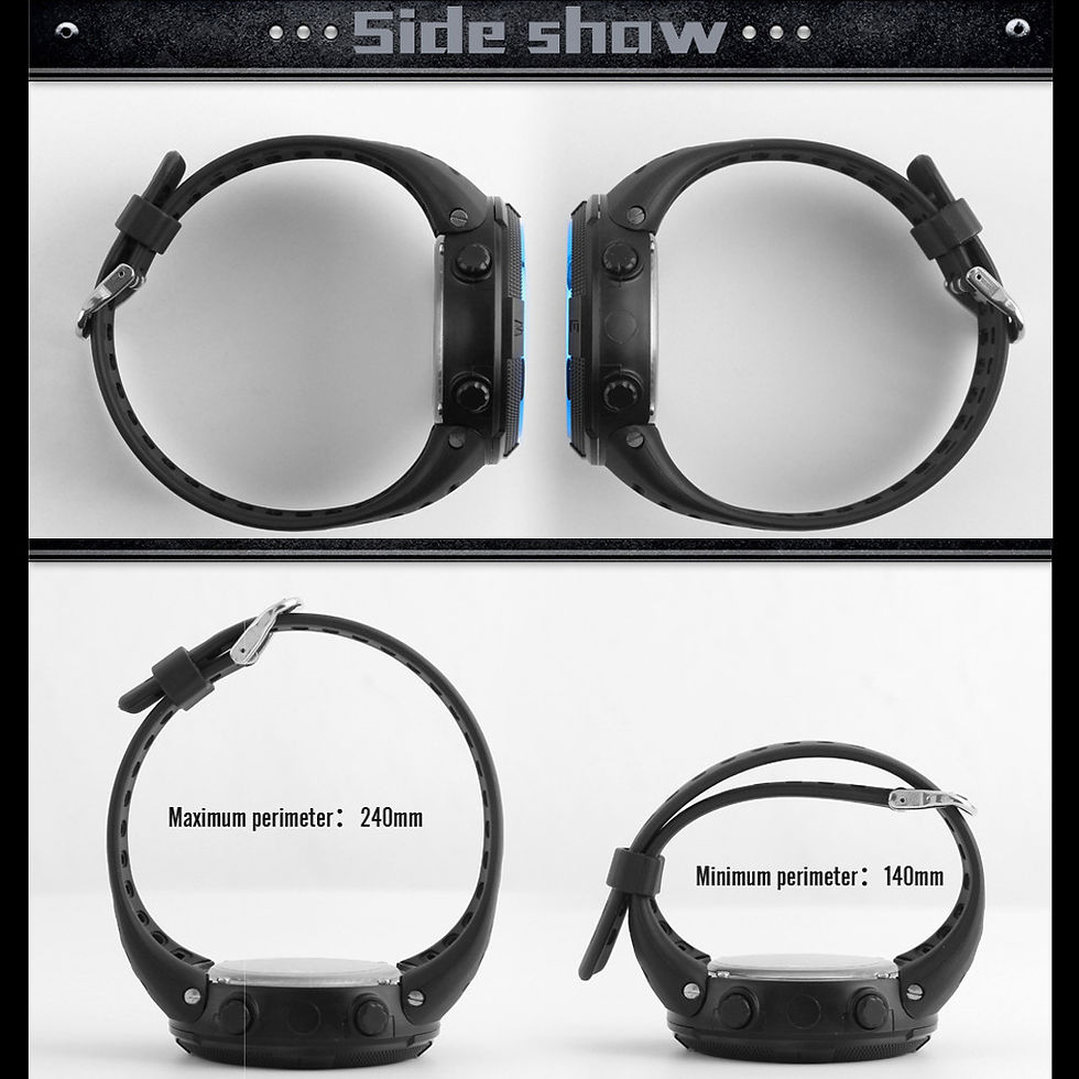 Thumbnail: Electronic Watch For Mens Military Sports Watches Luminous Multifunction LED Dig