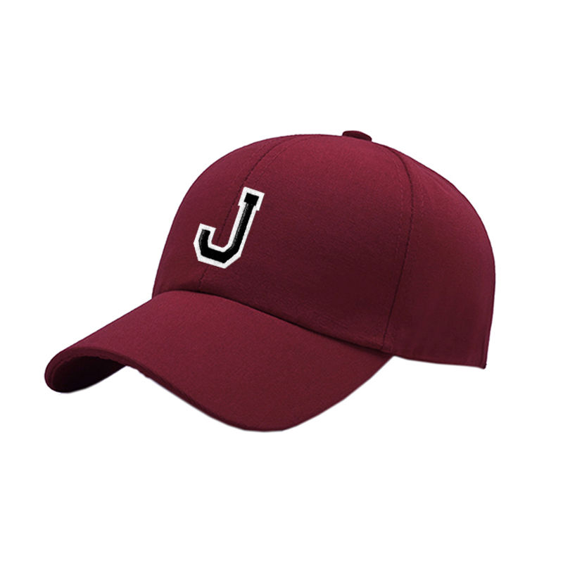 Thumbnail: 1pc Unisex A-Z Letter Pattern Sun-Shading Baseball Hat, Casual Versatile Breatha