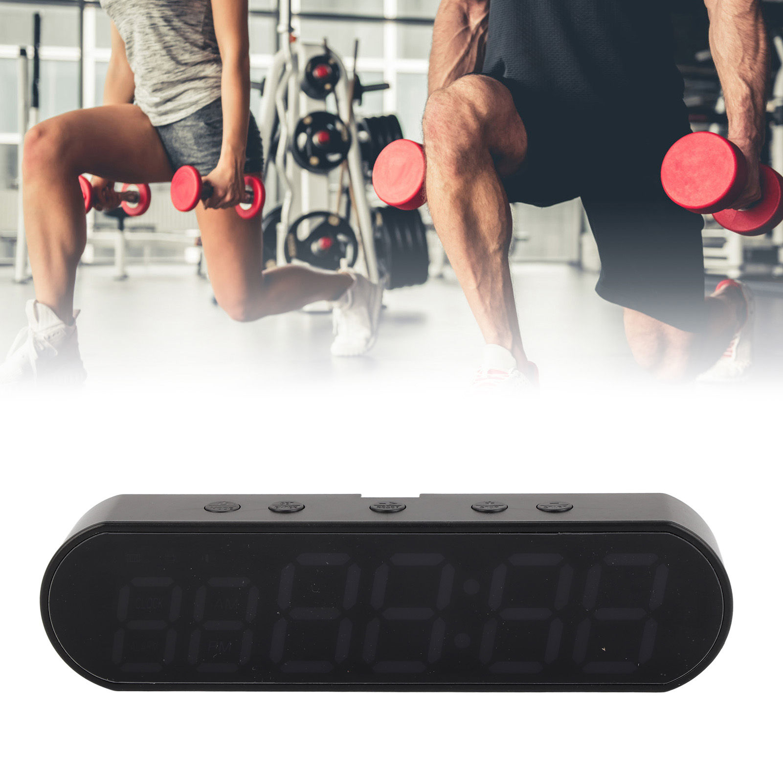 Fitness Interval Timer Portable Gym Timer Multifunctional 1000mAh USB Fitness Sp