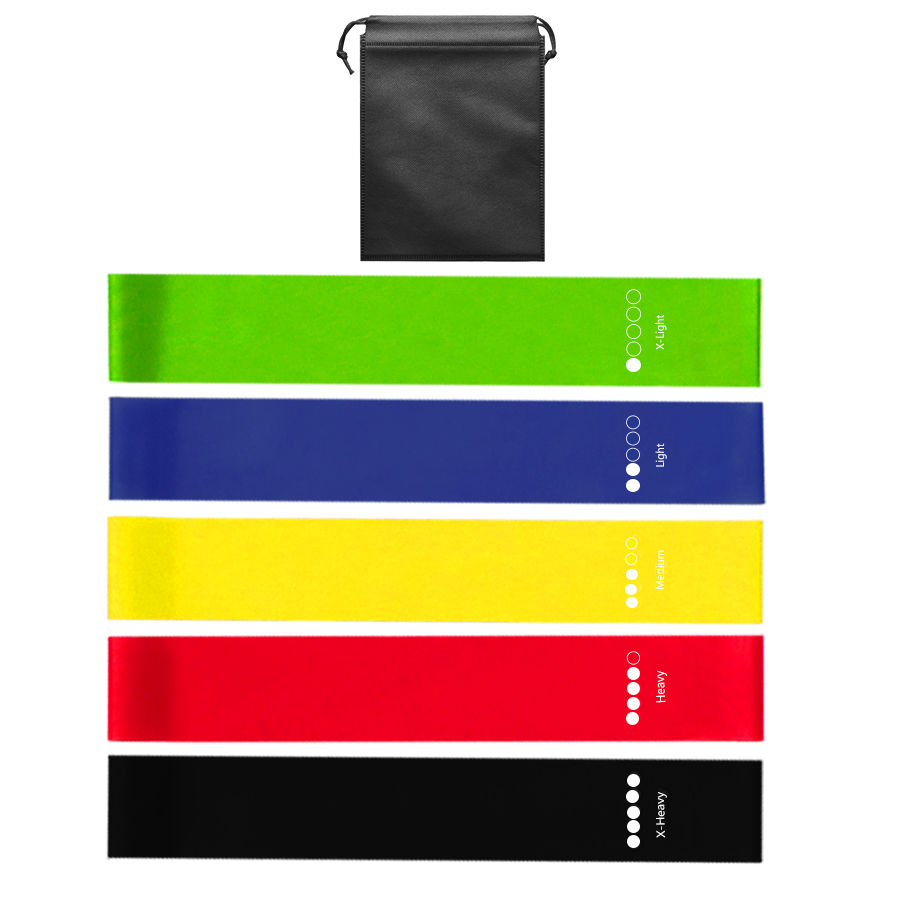 Thumbnail: Fitness Elastic Resistance Bands Home Pilates Gym yoga resistance Bands Stretchi