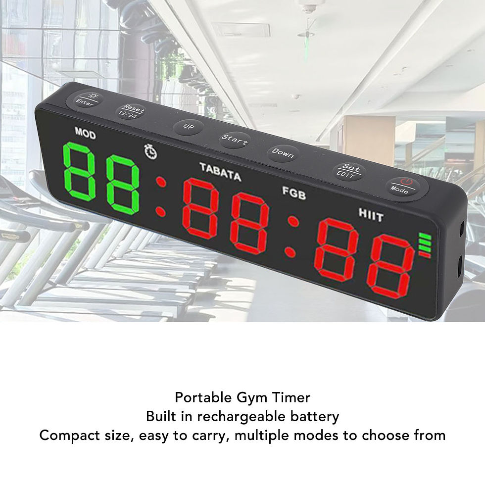 Thumbnail: Fitness Digital Timer Gym Timer Clock HIIT Mode Portable Countdown and Count Up 