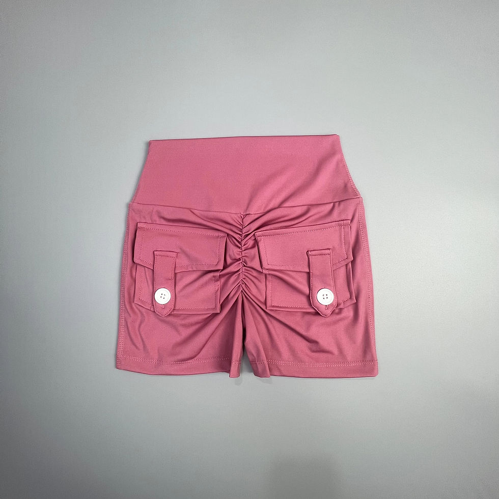 Thumbnail: Peach Butt Fitness Shorts Women's Exercise Three-Quarter Pants Cargo Air Dry Poc