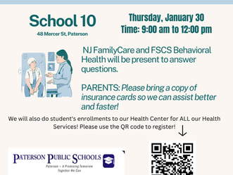 School 10 to Hold NJ Family Care Workshop!