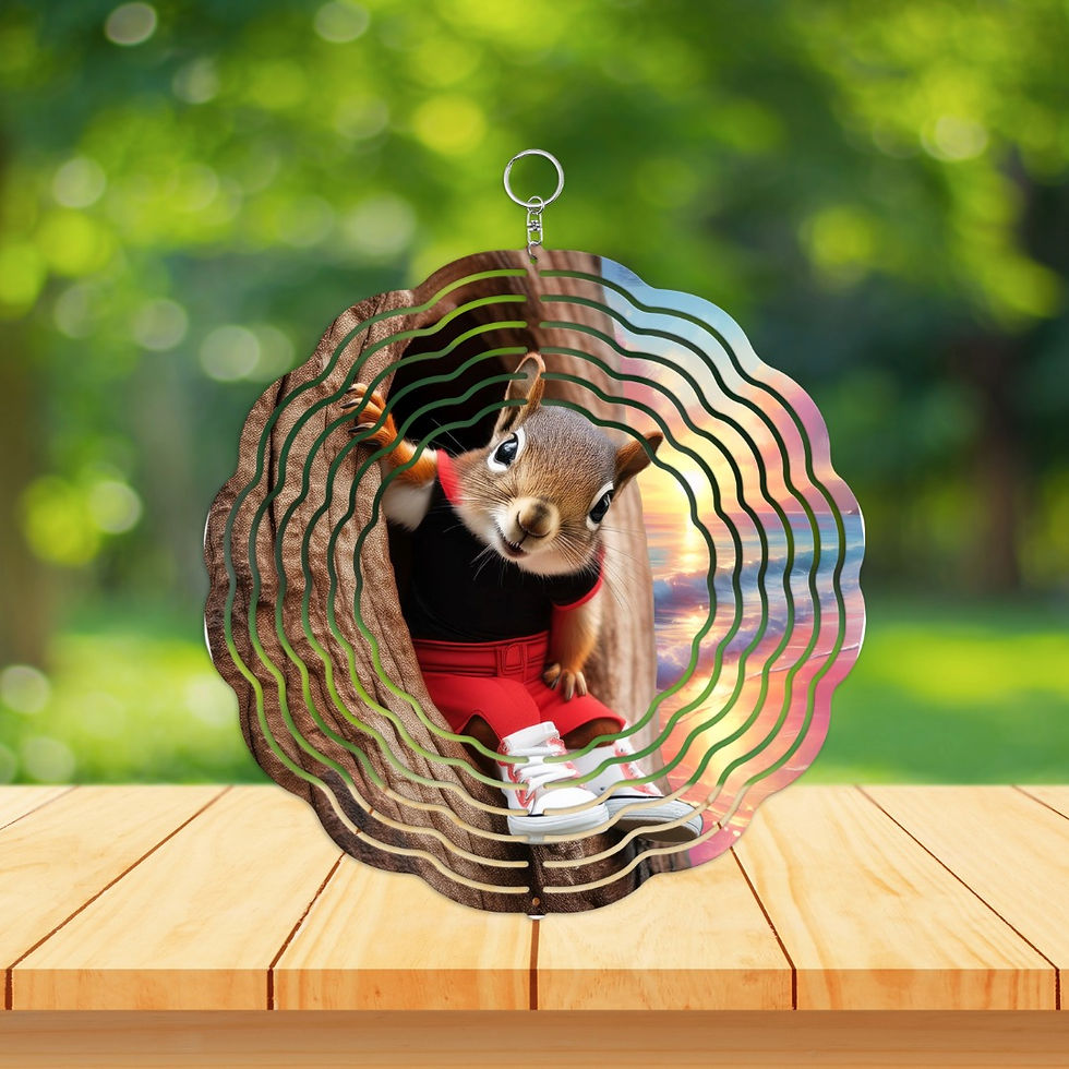 Tree Peek Wind Spinner