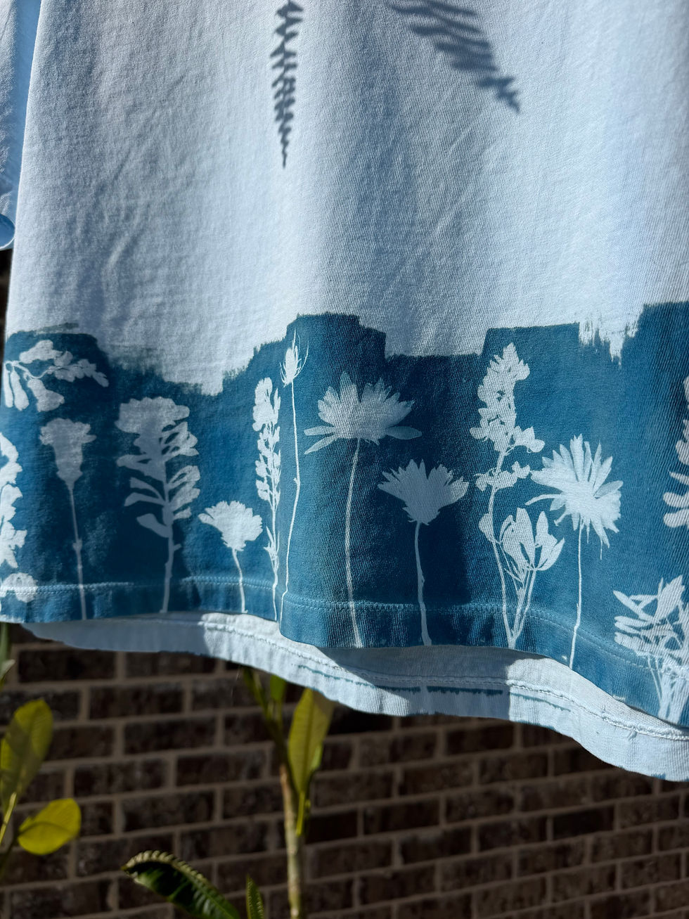 Thumbnail: Cyanotype Tee · Bottoms Up (Medium)