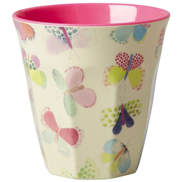 Thumbnail: Dishes-Set RICE BUTTERFLY 3pcs. plate, bowl, mug