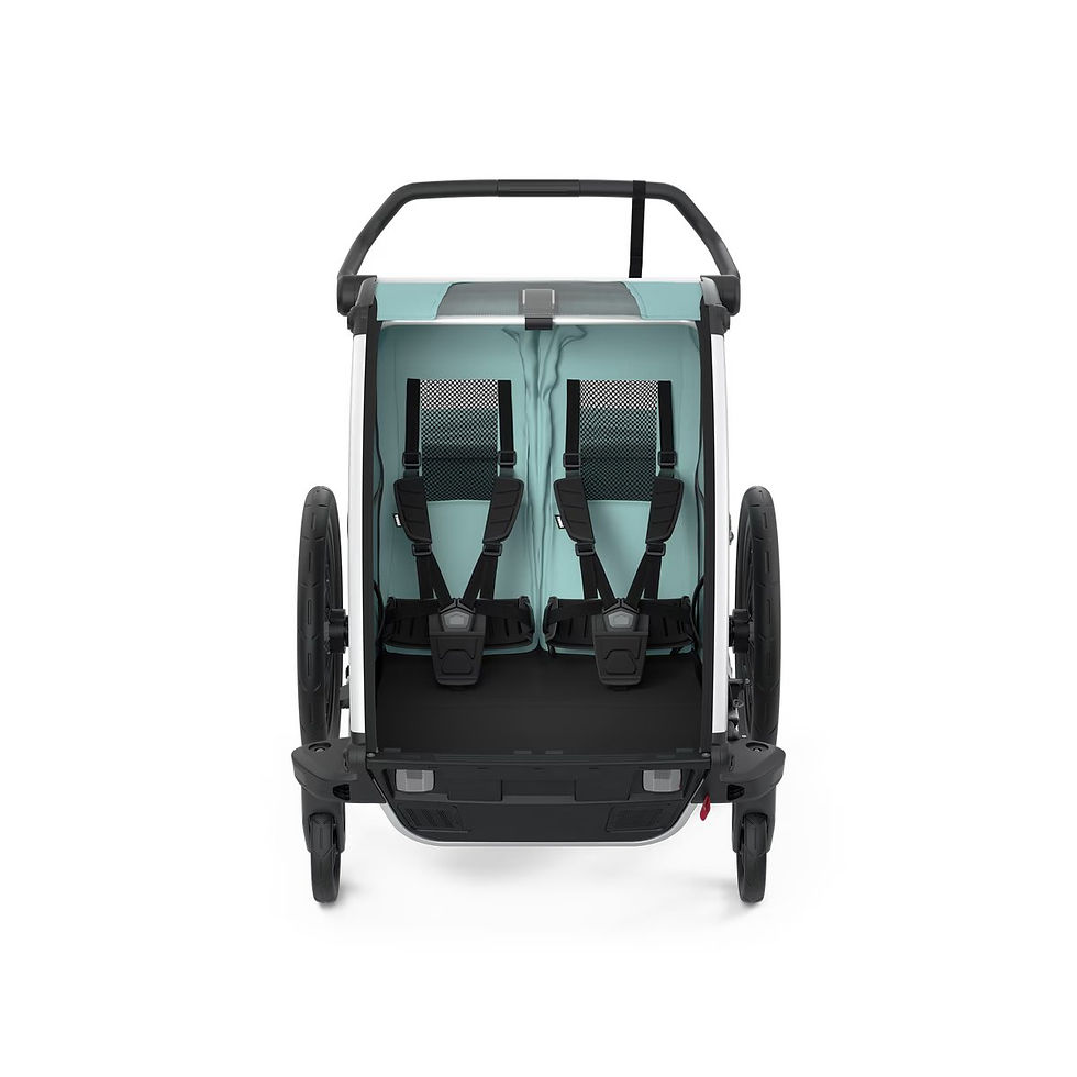 Thumbnail: Thule Chariot Cross 2-seat multisport bike trailer 2 different colours