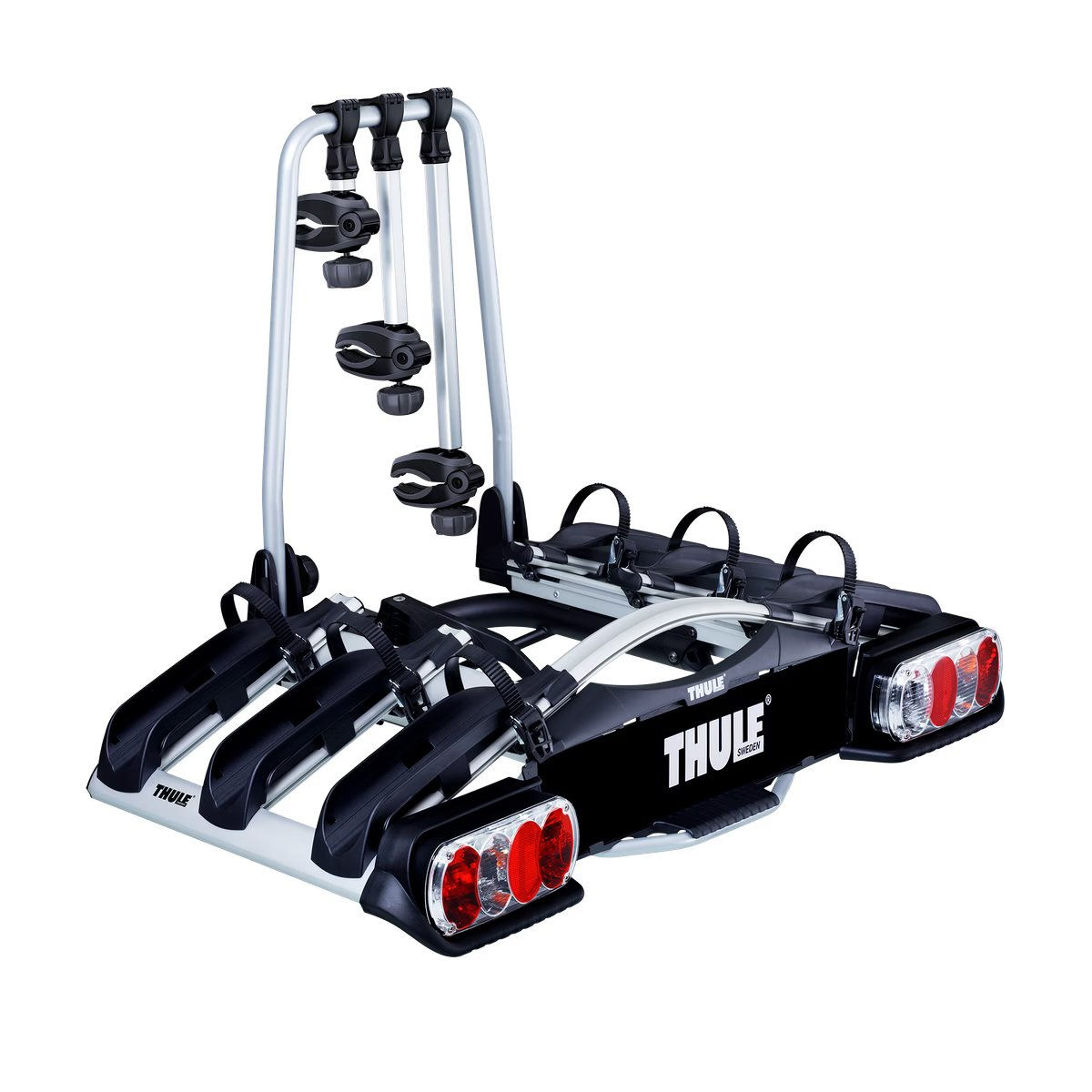 Thule EuroWay G2 3-bike platform towbar bike rack 13-pin black/aluminium