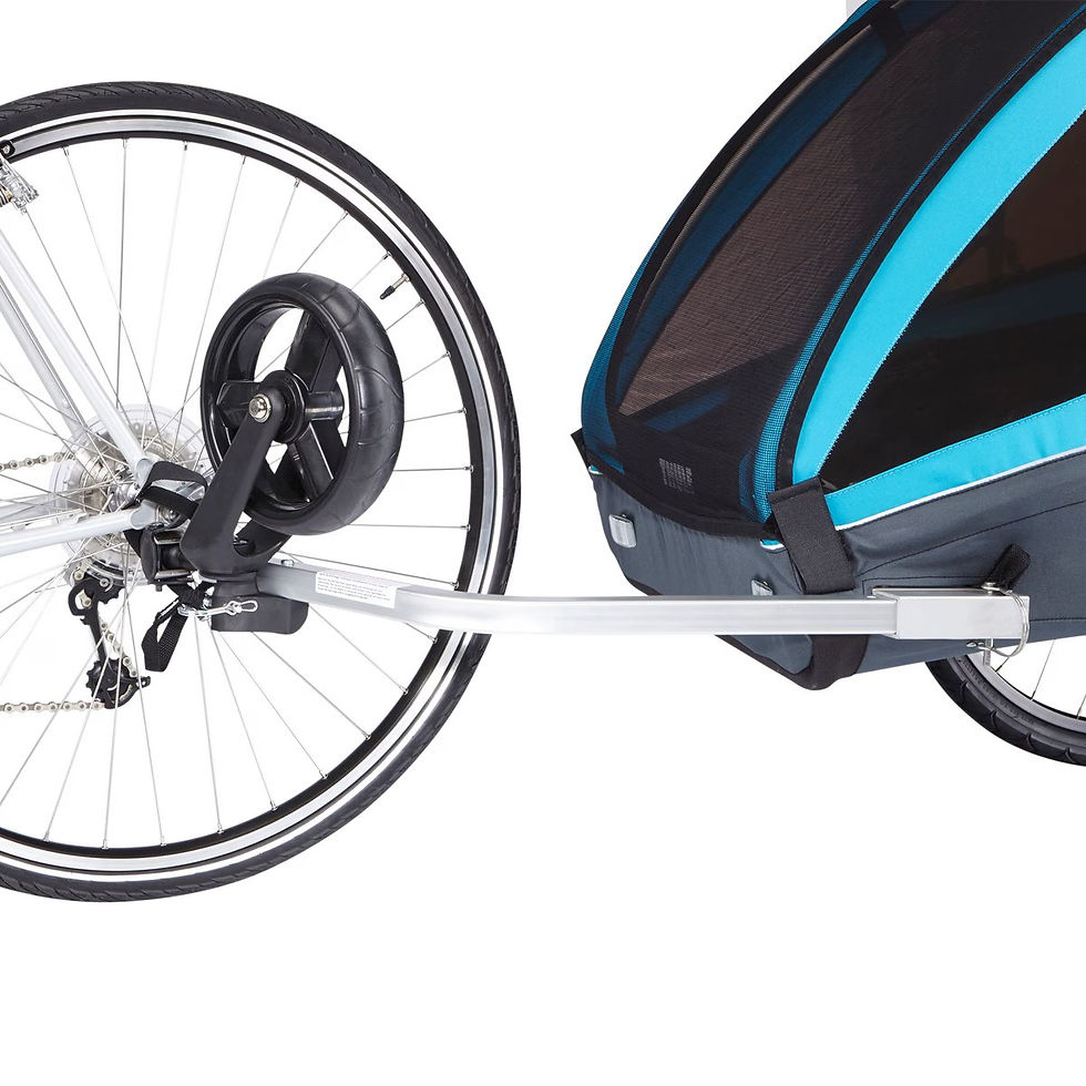 Thumbnail: Thule Coaster XT 2-seat bike trailer 3 different colours