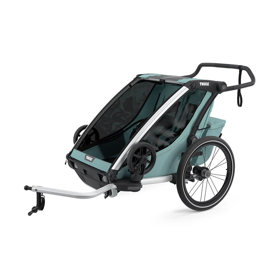 Thumbnail: Thule Chariot Cross 2-seat multisport bike trailer 2 different colours