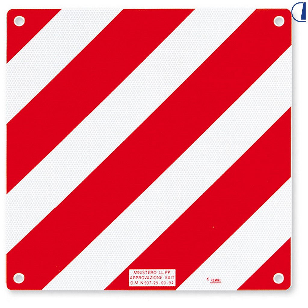 FIAMMA ALU SIGNAL HOMOLOG SIGN. STANDARD FOR PROTRUDING LOADS