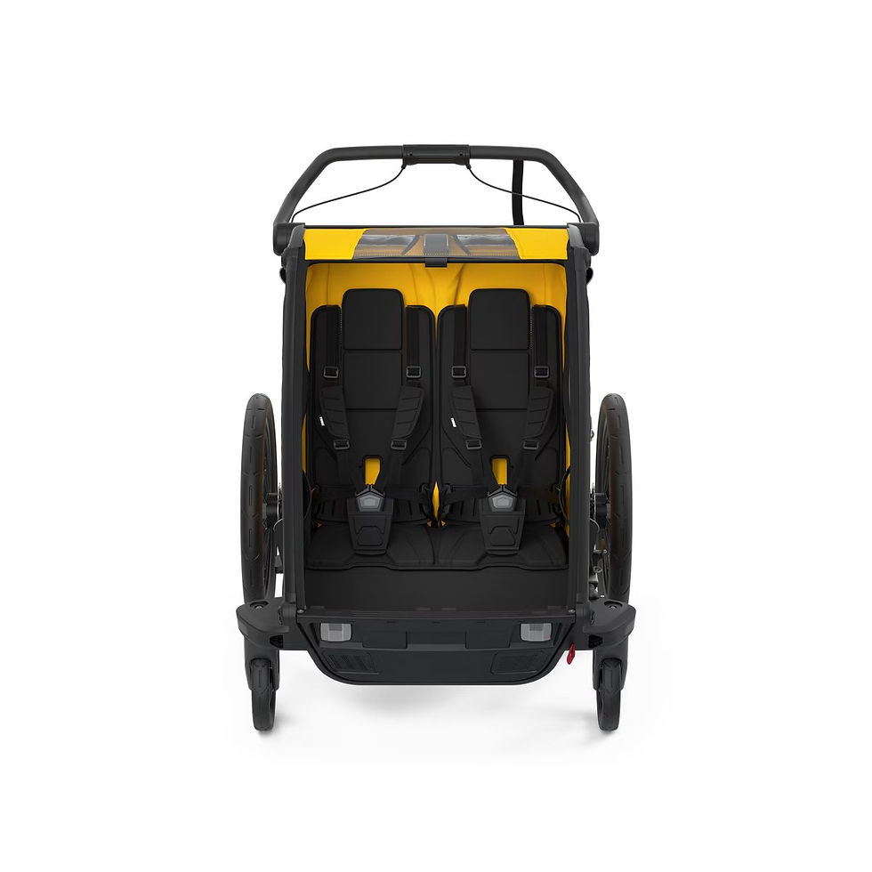 Thumbnail: Thule Chariot Sport 2-seat multisport bike trailer 2 different colours