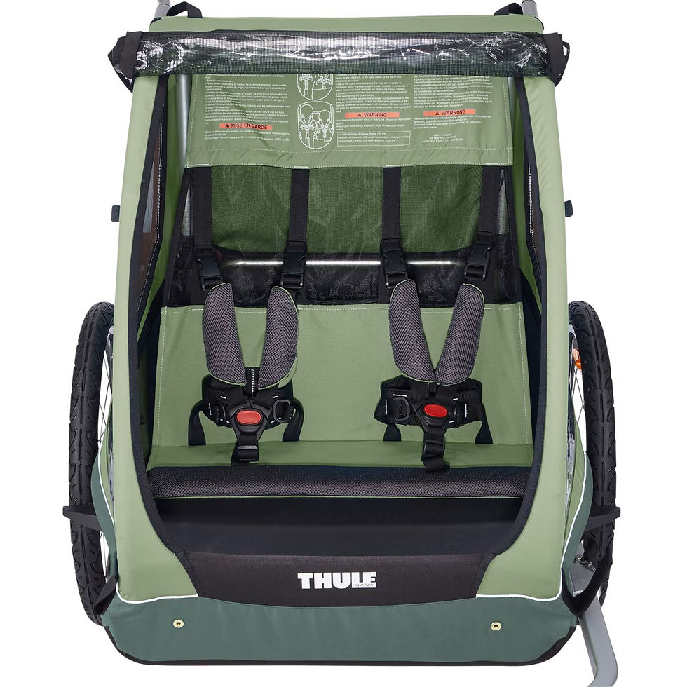 Thumbnail: Thule Coaster XT 2-seat bike trailer 3 different colours
