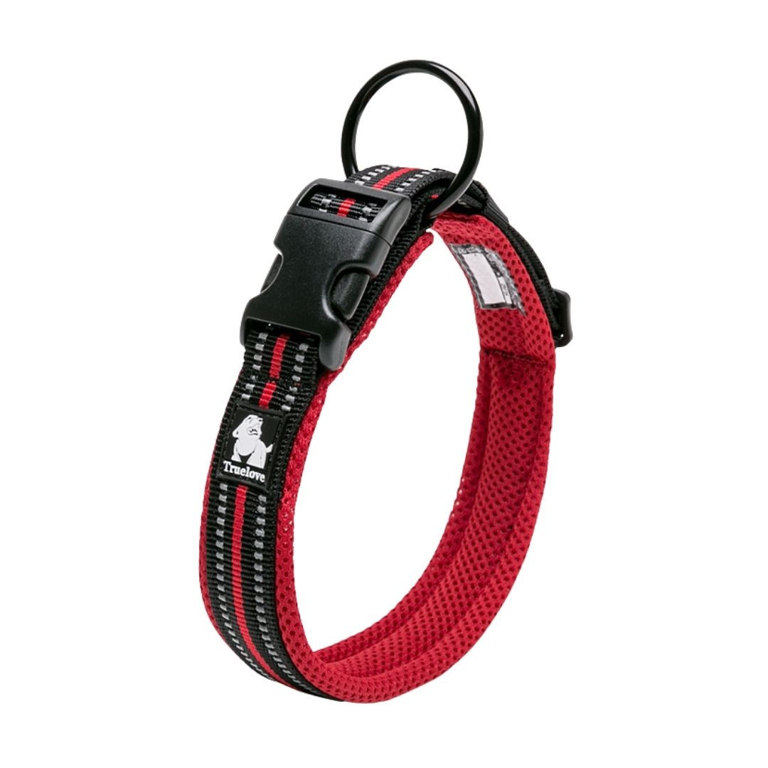 Collar TRUELOVE Mesh Padded Rojo