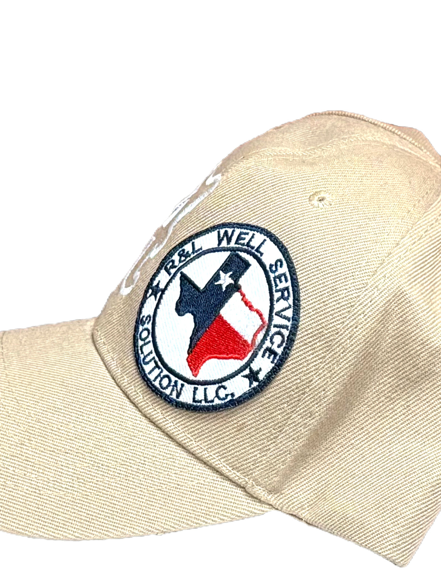 Tan cap with "Lone Star Well Service" embroidered patch