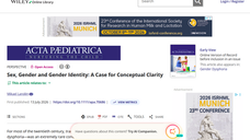 Sexe, genre et identité de genre : plaidoyer pour une clarté conceptuelle
