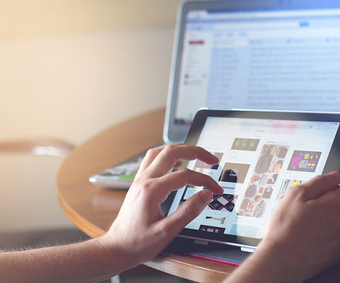 Zooming in on a tablet