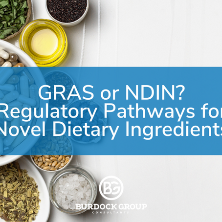 GRAS or NDIN? Regulatory Pathways for Novel Dietary Ingredients