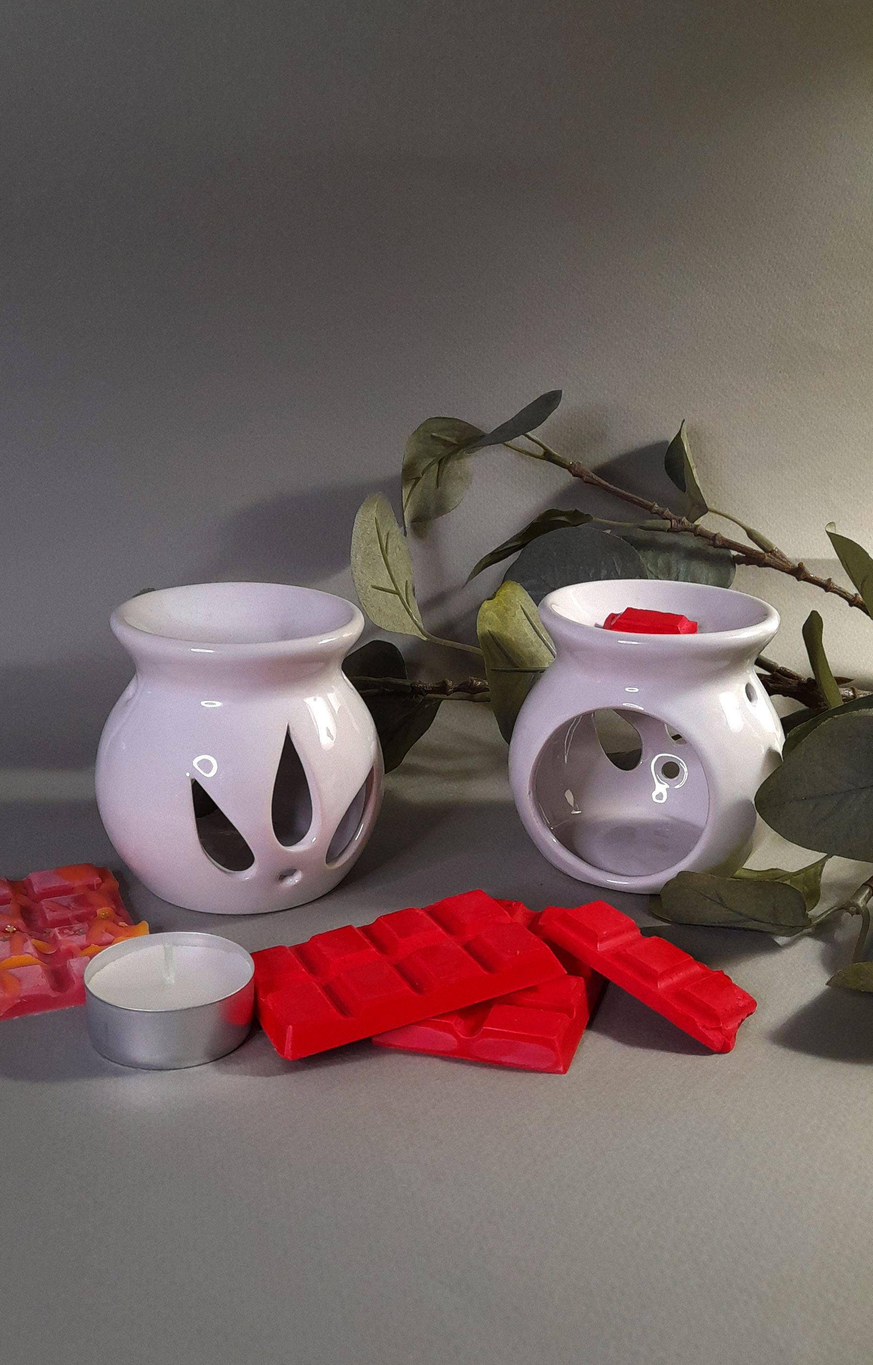 ΣΥΣΚΕΥΗ ΚΑΥΣΗΣ ΛΕΥΚΗ ΓΙΑ WAX MELTS ΚΑΙ ΕΛΑΙΑ