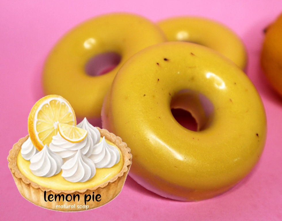 natural handmade soaps lemon pie