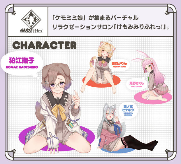けもほーる HAND けもみみりふれっ！狛江撫子特徴1