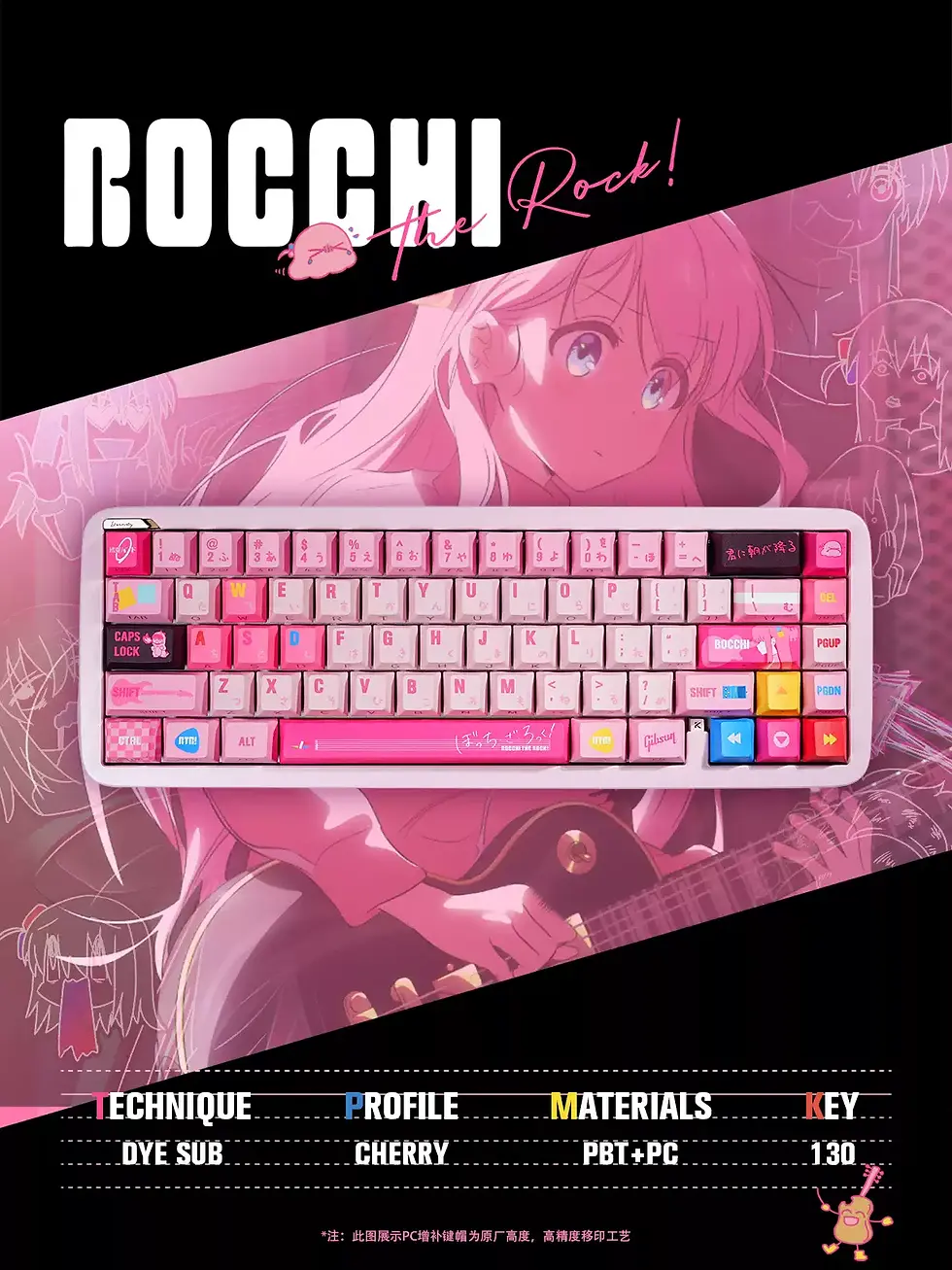 Thumbnail: Titan Nation Rochhi The Rock PBT Keycap Set (130 Keys)