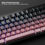 Thumbnail: Blackberry Pink Topo 4.0 Thick PBT Keycap Set - 98