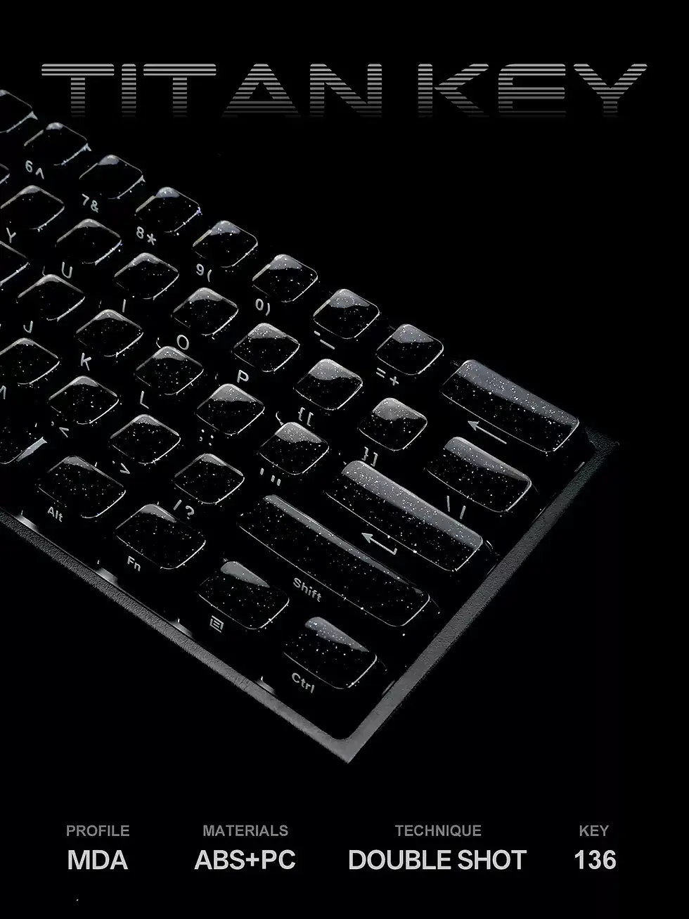 Thumbnail: Titan Nation Jelly Crystal Side Printed PC Keycaps