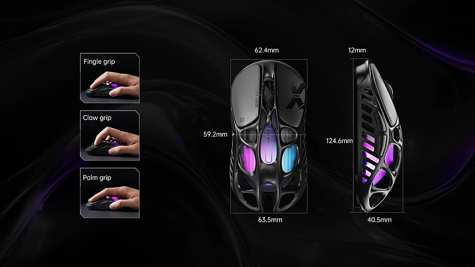 Thumbnail: GravaStar Mercury X Pro Wireless Magnesium Mouse | India