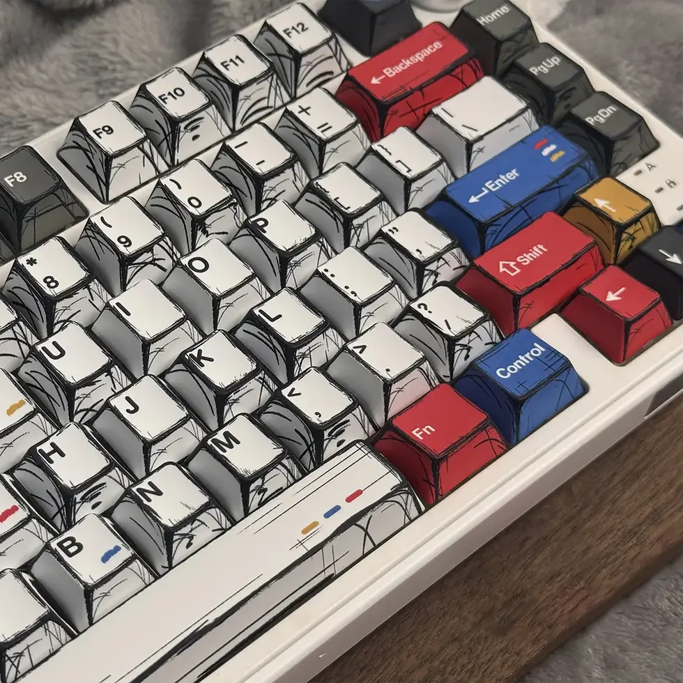 Thumbnail: Comic Manga Keycap Set – 131 Thick PBT Keycaps