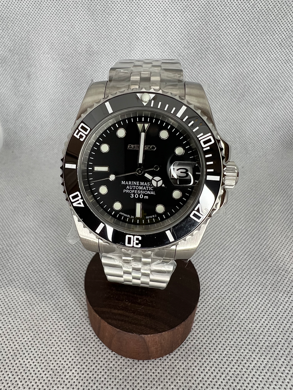 Thumbnail: Seiko Black Submariner Mod