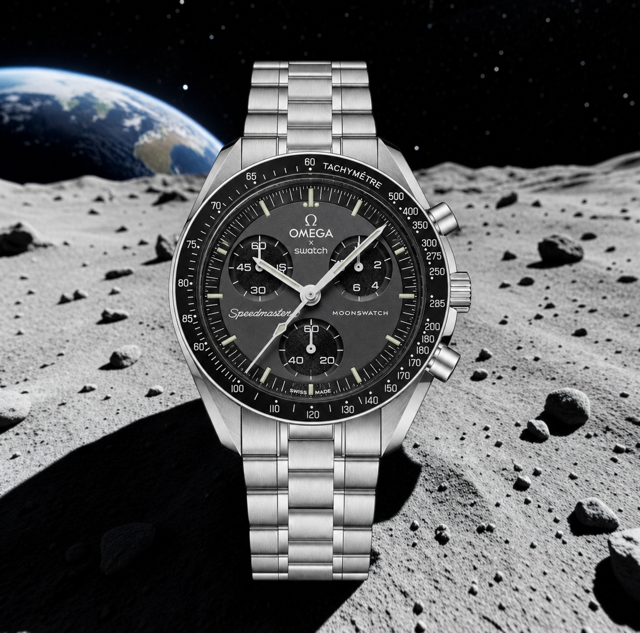 Thumbnail: MoonSwatch Stainless Steel Case Mod