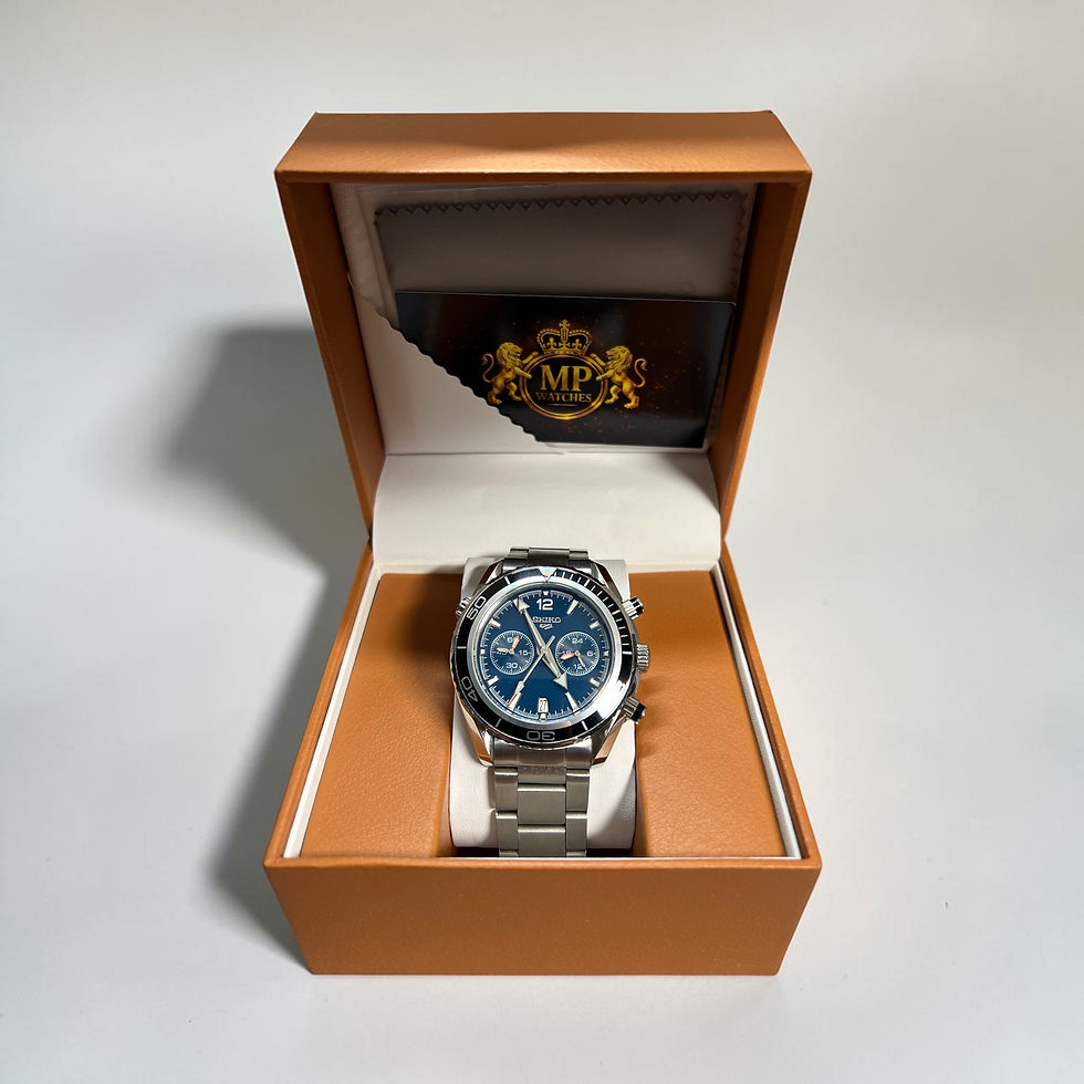 Thumbnail: Seiko Seamaster 600 Blue Chrono Mod