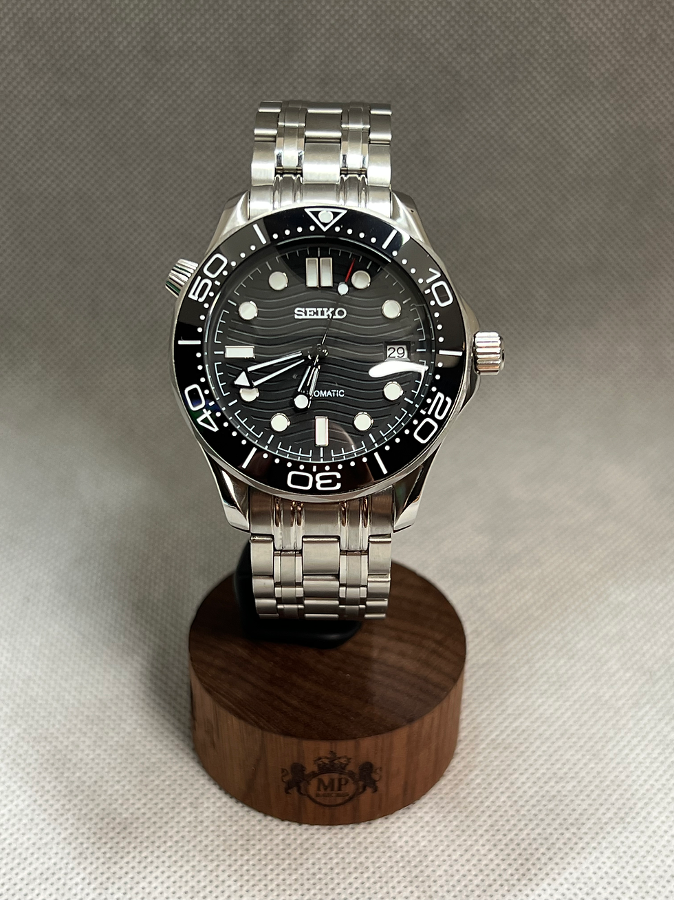 Thumbnail: Seiko Seamaster Black Mod