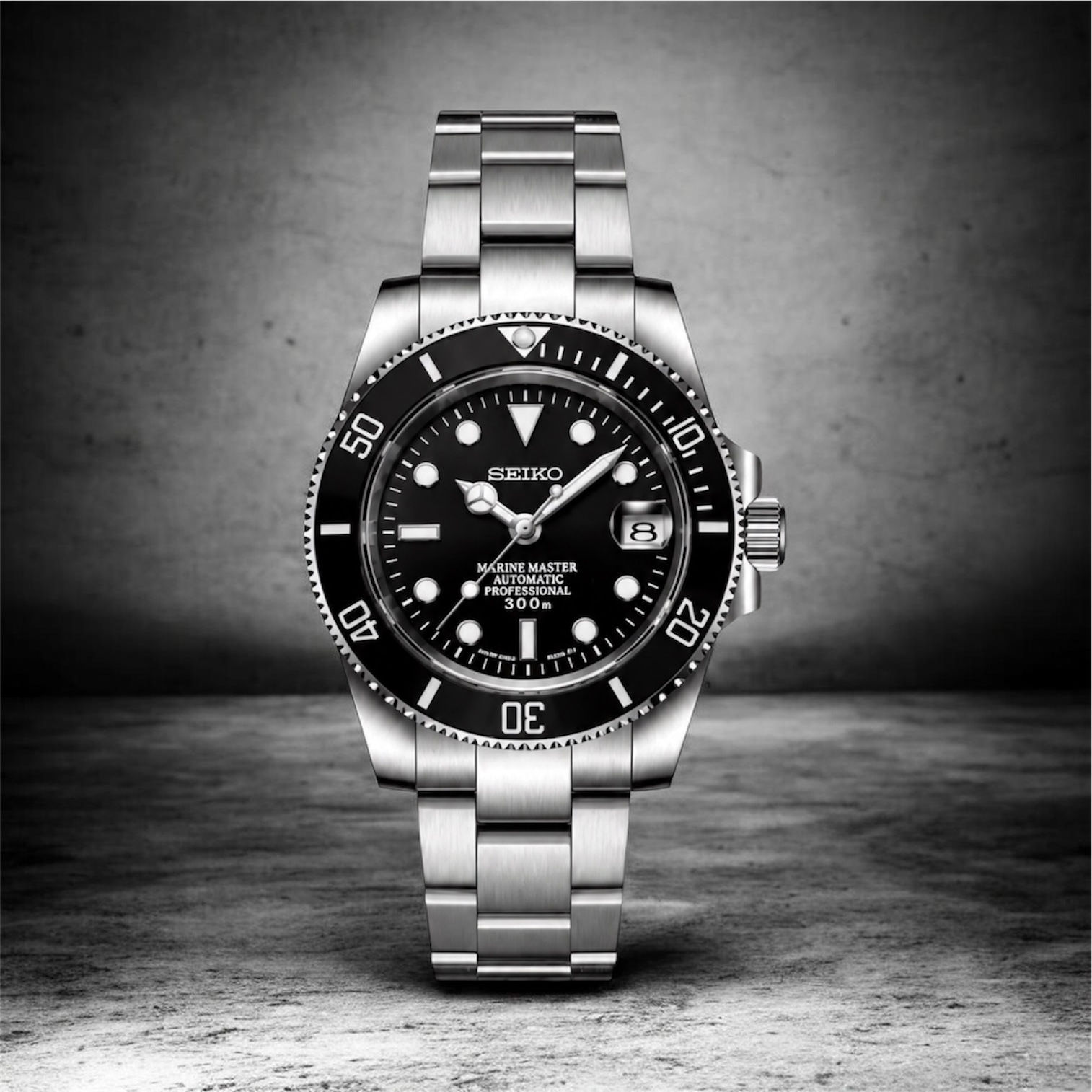 Seiko Black Submariner Mod