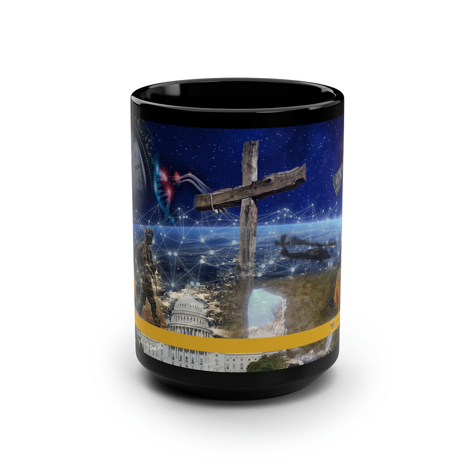 Wake Up From Slumber Glossy Black Mug, 15oz Front