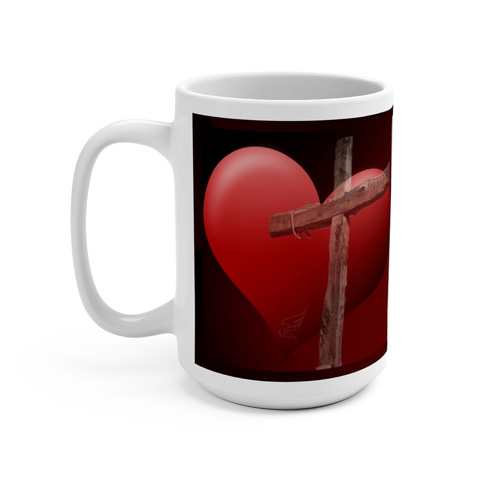 Greatest Love White Glossy Mug L handle