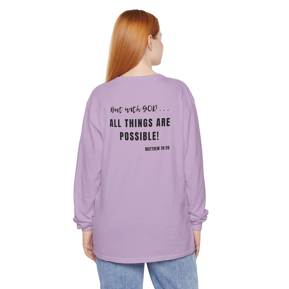 Thumbnail: Mission Possible Christian Long Sleeve T-Shirt