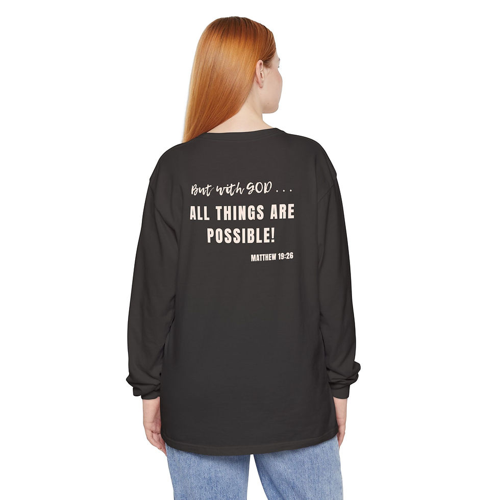 Thumbnail: Mission Possible Christian Long Sleeve T-Shirt