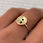 Thumbnail: sterling silver gold survival discreet semi colon ring your story isn't over yet custom jewellery nottingham