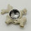 Thumbnail: mushroom silver jewellery with a deep pattern in a size o