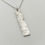 Thumbnail: handmade bespoke ssterlilng silver necklace with bark pattern, handmade by a small ethical and sustainable jewellery business in Wollaton Nottingham UK jewellery gift for her