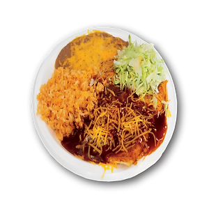 3) Two Cheese Enchiladas