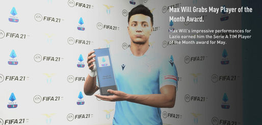 Max Will gets the May (2023) Player of the Month Award